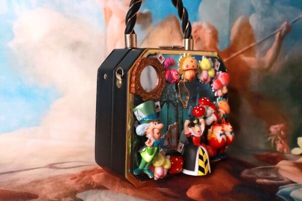 SOLD! 10378 Alice In Wonderland Boutique Style Handbag - Image 5