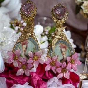 SOLD! 143 Marie Antoinette Bird Earrings