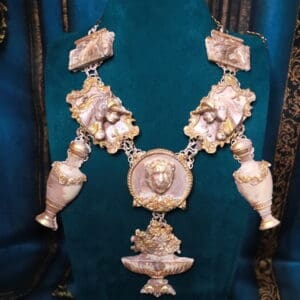 SOLD! Victorian Vases Massive Vintage Style Massive Necklace