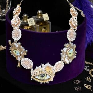 SOLD! 187 Mystical Eye Pull Me In Enamel Necklace