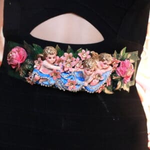 SOLD! 273 Baroque Cherubs Adjustable Waist Belt