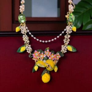 254 Baroque Sicilian Lemon Pearl Necklace