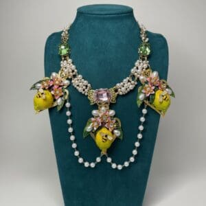 257 Baroque Sicilian Lemon Pearl Necklace