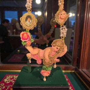 SOLD! 303 Baroque Musical Cherub Gallery Statement Necklace